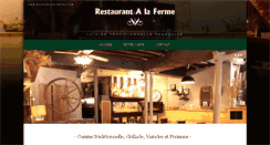 Desktop Screenshot of alaferme-versailles.com