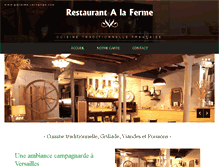 Tablet Screenshot of alaferme-versailles.com